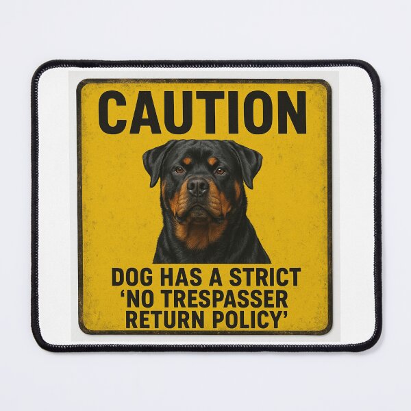 Item preview, Caution: No Trespasser Rottweiler designed and sold by 123ks.