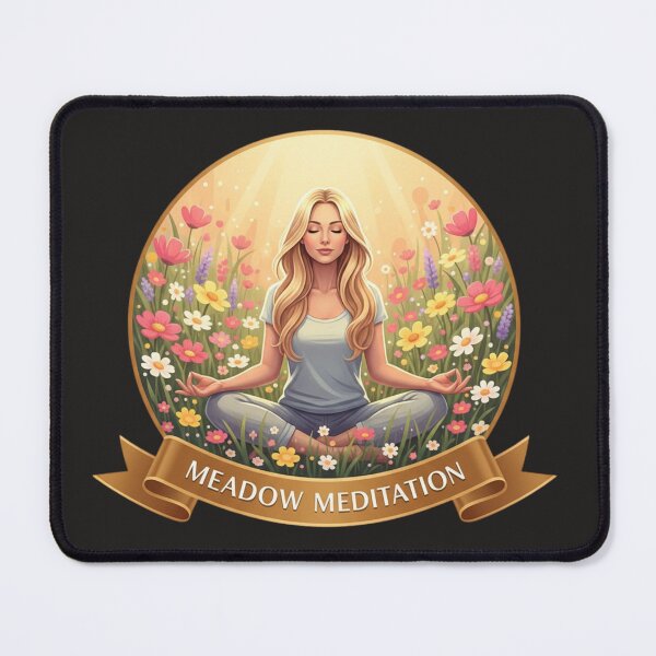 Item preview, MEADOW MEDITATION. | Floral Yoga Pop Art for Peace designed and sold by BoldBloomArt.