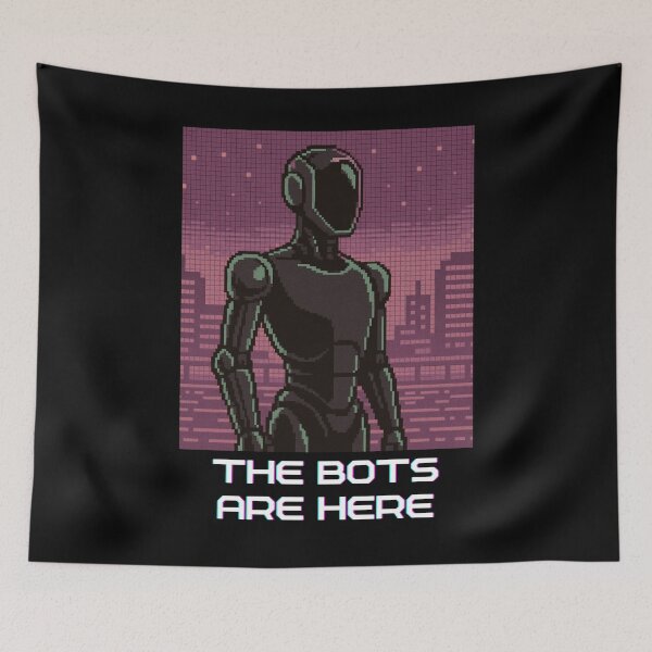 Item preview, humanoid robot art designed and sold by TEEJAMBOREE.