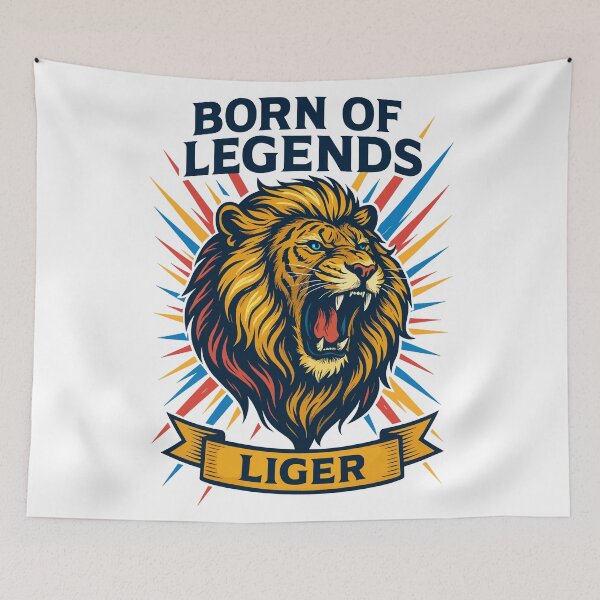 Item preview, Legendary Liger Power Art designed and sold by WildlifeInc.