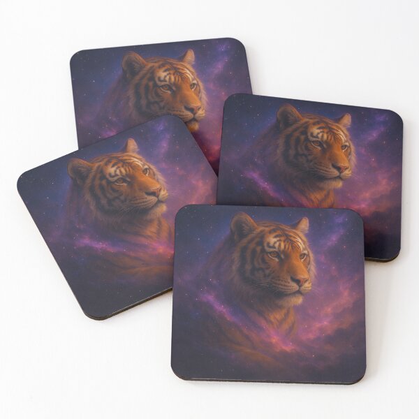 Item preview,  Tiger Wall Art– Cosmic Nebula Spirit | GeoWild Designs designed and sold by GeoWild Designs.