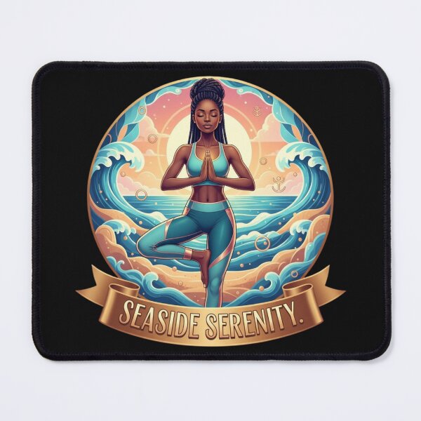 Item preview, SEASIDE SERENITY. | Ocean Yoga Pop Art for Calmness designed and sold by BoldBloomArt.