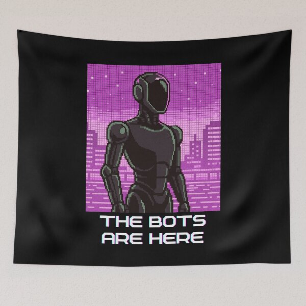Item preview, humanoid robot art designed and sold by TEEJAMBOREE.