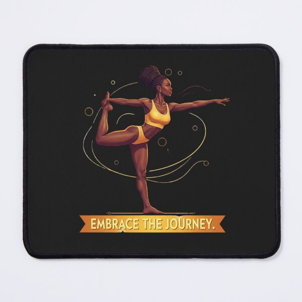 Item preview, EMBRACE THE JOURNEY. | Inspirational yoga pop art designed and sold by BoldBloomArt.