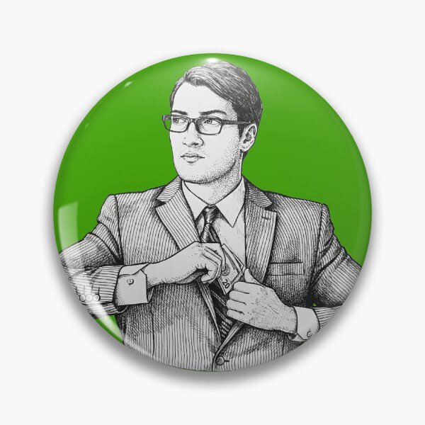 Item preview, Man Hiding Money in his Suit Jacket designed and sold by Naux | Design & Illustration.