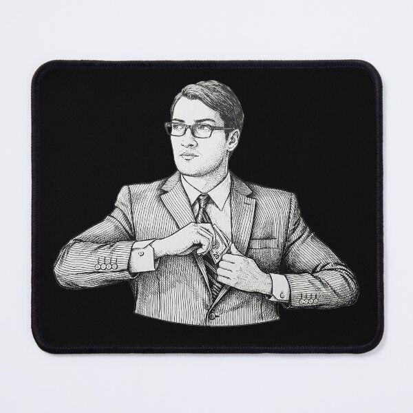 Item preview, Man Hiding Money in his Suit Jacket designed and sold by Naux | Design & Illustration.