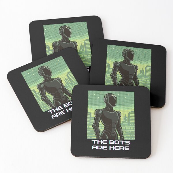 Item preview, humanoid robot art designed and sold by TEEJAMBOREE.