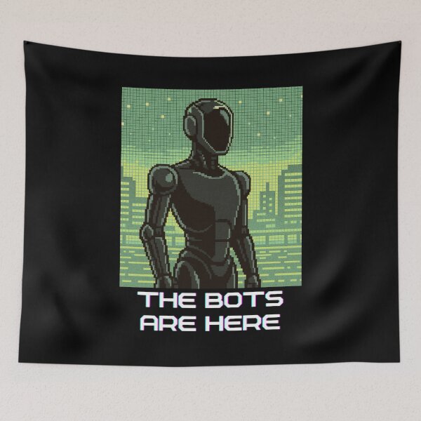 Item preview, humanoid robot art designed and sold by TEEJAMBOREE.