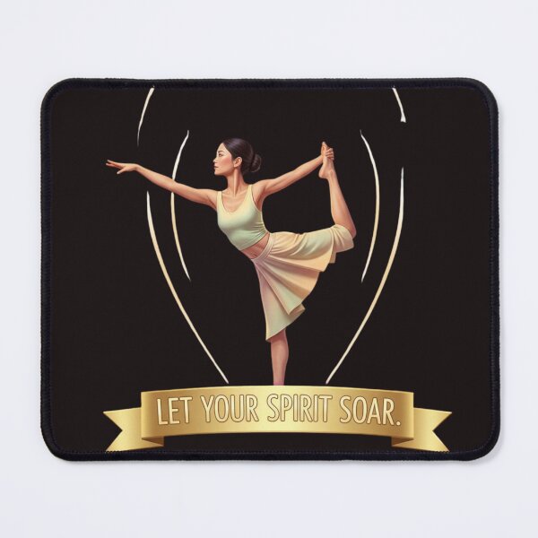 Item preview, LET YOUR SPIRIT SOAR. | Uplifting Yoga Pop Art Statement designed and sold by BoldBloomArt.
