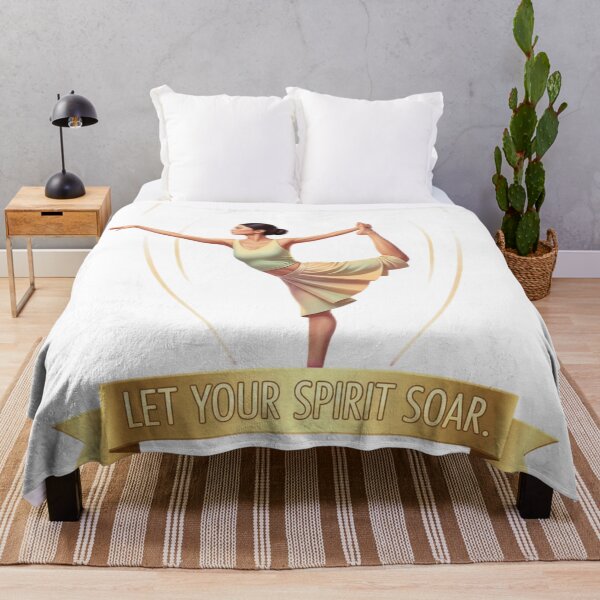 Item preview, LET YOUR SPIRIT SOAR. | Uplifting Yoga Pop Art Statement designed and sold by BoldBloomArt.