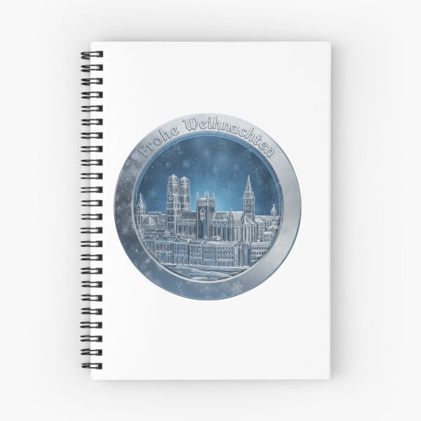 Item preview, Frozen 3D Chrome Munich Emblem – Frohe Weihnachten Metallic Christmas Badge designed and sold by Imaginarium of Chaos falcon88 .
