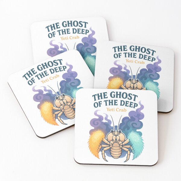 Item preview, The Ghost of the Deep – Yeti Crab Fluffy Claw Sea Creature Art designed and sold by WildlifeInc.