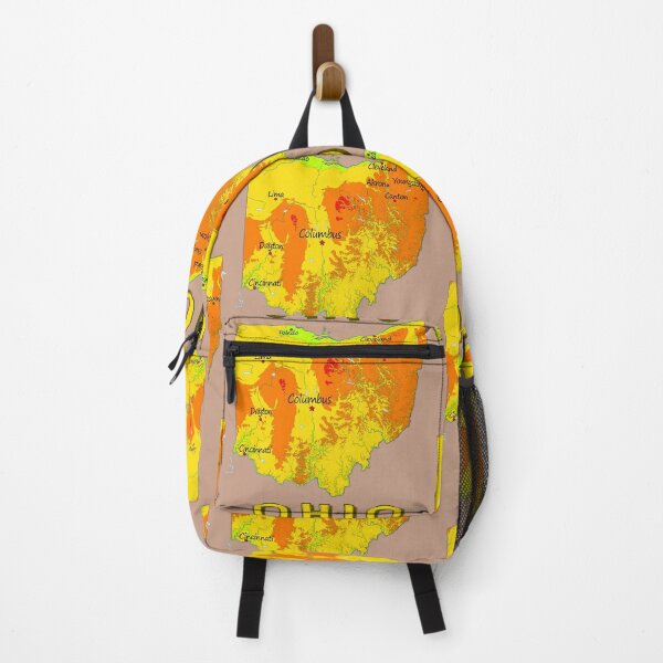 Item preview, Ohio Topography Map, Vibrant Buckeye State Terrain & City Landmarks designed and sold by mashmosh.