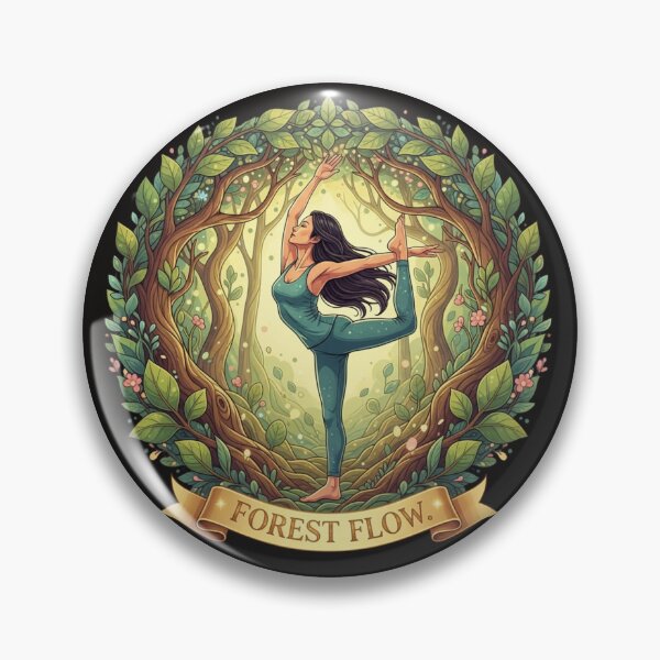 Item preview, FOREST FLOW. | Yoga Nature Pop Art for Movement designed and sold by BoldBloomArt.