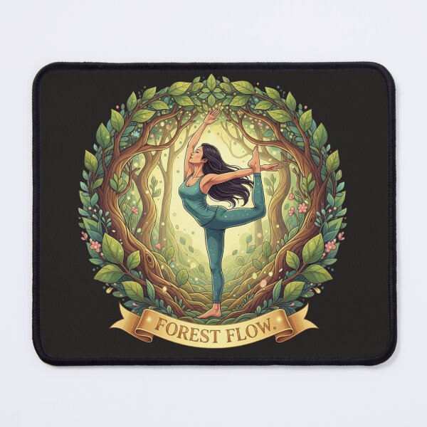 Item preview, FOREST FLOW. | Yoga Nature Pop Art for Movement designed and sold by BoldBloomArt.