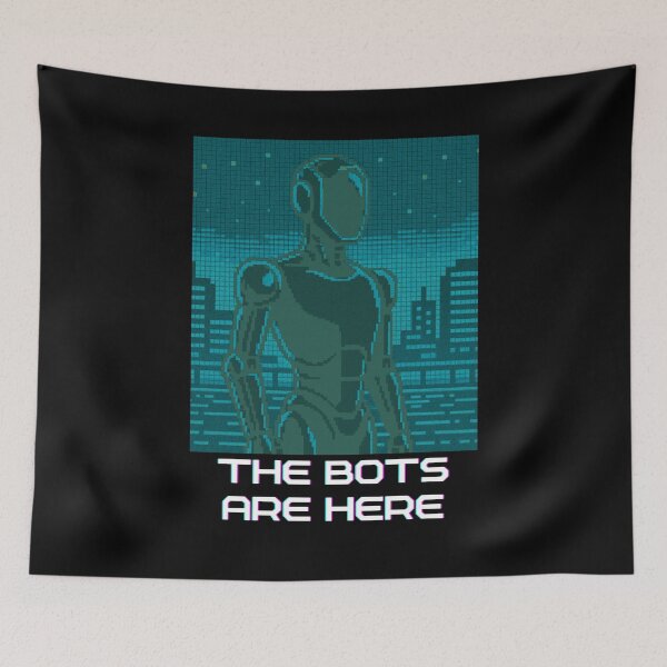 Item preview, humanoid robot art designed and sold by TEEJAMBOREE.