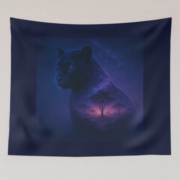 Item preview, Panther Wall Art – Cosmic Night Wanderer | GeoWild Designs designed and sold by GeoWild Designs.