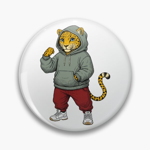 Item preview, Leopard in hoodie designed and sold by krabbaraban.