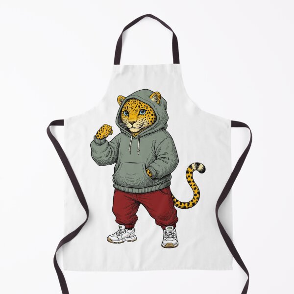 Item preview, Leopard in hoodie designed and sold by krabbaraban.