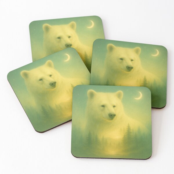 Item preview, Bear of the Moonlit Forest Wall Art – GeoWild Designs designed and sold by GeoWild Designs.