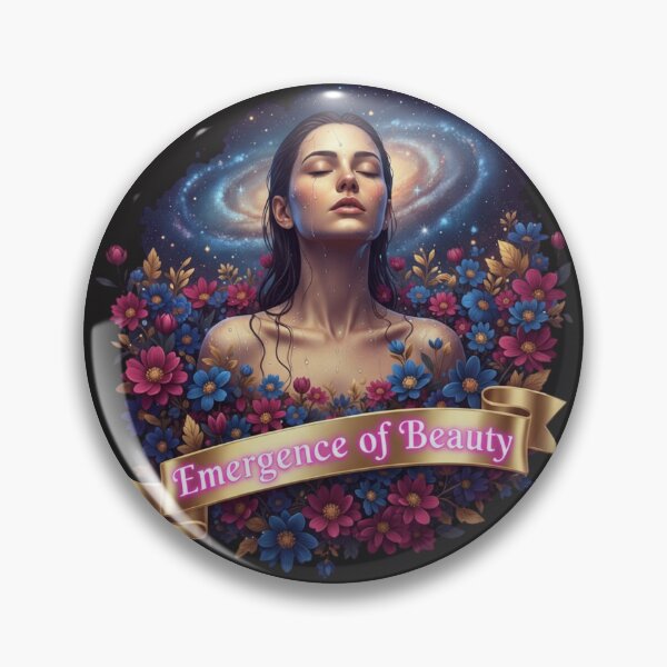Item preview, Emergence of Beauty Cosmic Floral Woman Art designed and sold by BoldBloomArt.