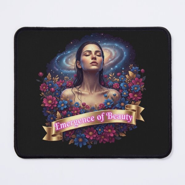 Item preview, Emergence of Beauty Cosmic Floral Woman Art designed and sold by BoldBloomArt.