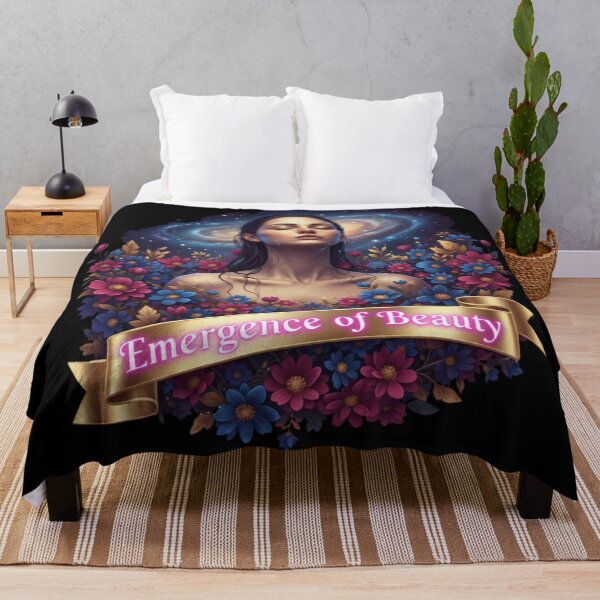 Item preview, Emergence of Beauty Cosmic Floral Woman Art designed and sold by BoldBloomArt.