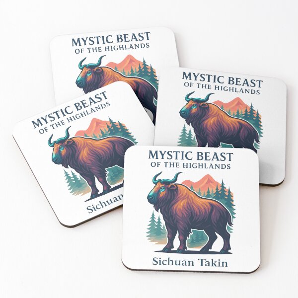 Item preview, Mystic Beast of the Highlands – Sichuan Takin Mountain Animal Art designed and sold by WildlifeInc.