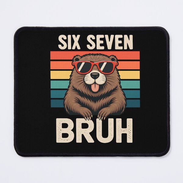 Item preview, Six Seven Bruh Groundhog Day 67 Meme Animal designed and sold by BornBorn.
