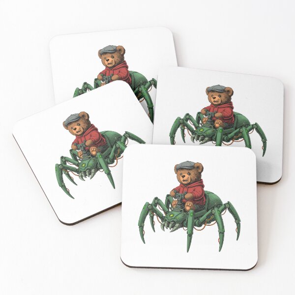 Item preview, Teddy bear on a cybernetic spider designed and sold by krabbaraban.