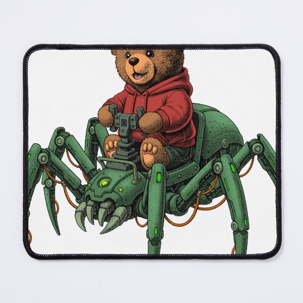 Item preview, Teddy bear on a cybernetic spider designed and sold by krabbaraban.