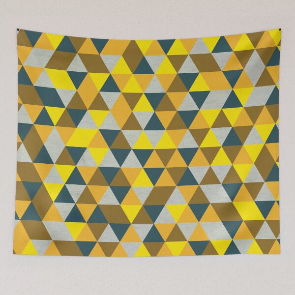 Item preview, Vintage Golden Sunset Color Palette - Hipster Geometric Triangle Pattern designed and sold by Petra Lang.