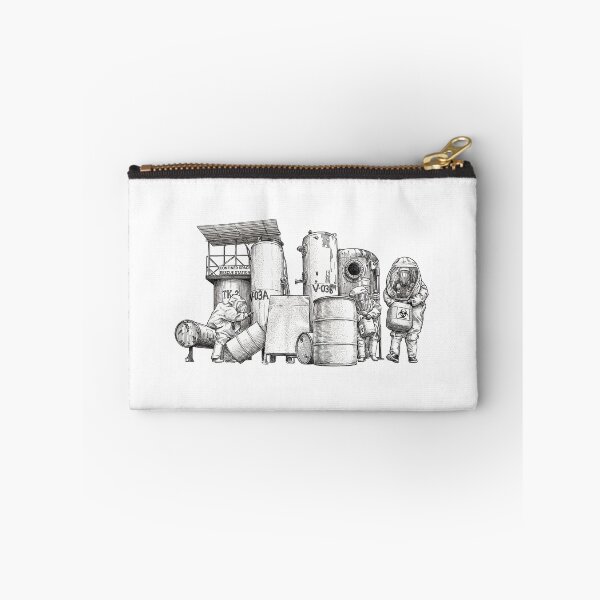 Item preview, HazMat Workers Moving Biohazard Containers designed and sold by Naux | Design & Illustration.