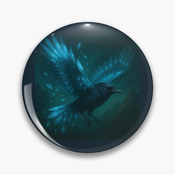 Item preview, Raven Wall Art– Mountain Rune Messenger designed and sold by GeoWild Designs.