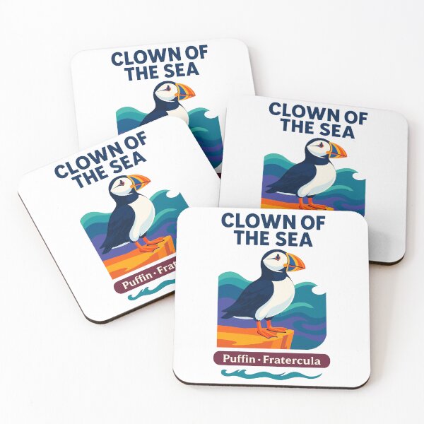 Item preview, Clown of the Sea – Puffin (Fratercula) Colorful Coastal Bird Art designed and sold by WildlifeInc.
