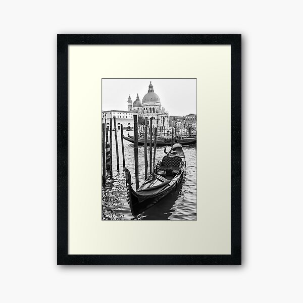 Romance Gondola Framed Art Print