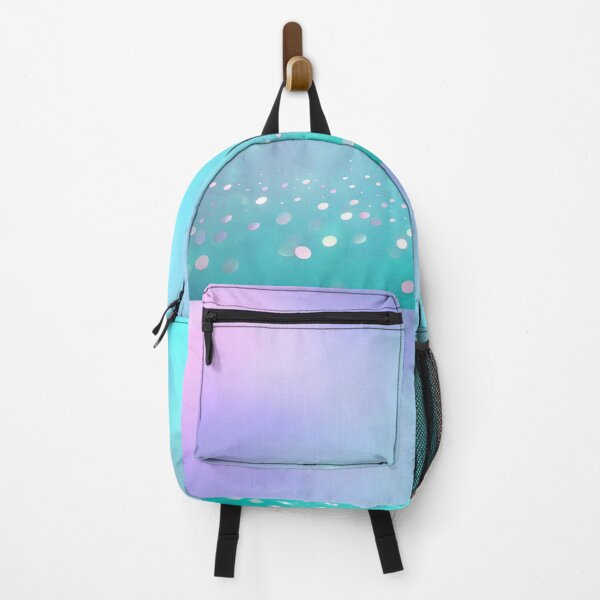 Item preview, Soft teal and purple dreamy bokeh glitter background designed and sold by SassyArtistry.