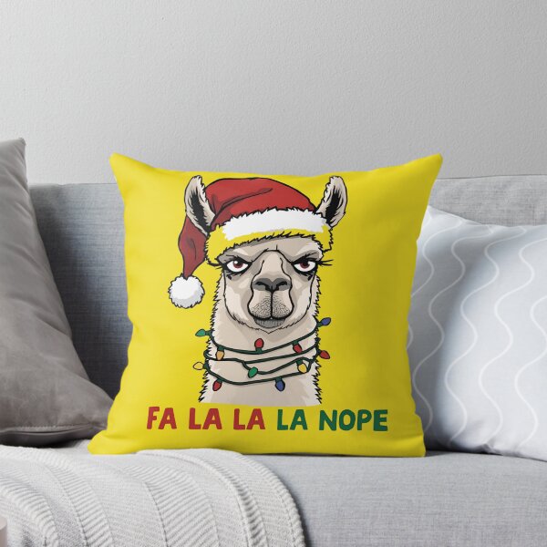 Item preview, Grumpy Llama Christmas Shirt – Fa La La La Nope – Echopaw Co. designed and sold by EchopawCo.