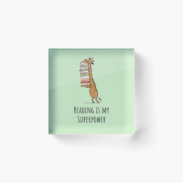 Item preview, Funny Giraffe Holding a Stack of Books - Reading Is My Superpower - Book Lover Gift, Phones Cases And Other Gift designed and sold by MemWear.