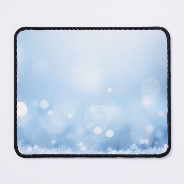 Item preview, Winter blue bokeh background with sparkling snow lights designed and sold by SassyArtistry.
