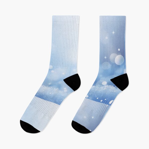 Item preview, Winter blue bokeh background with sparkling snow lights designed and sold by SassyArtistry.