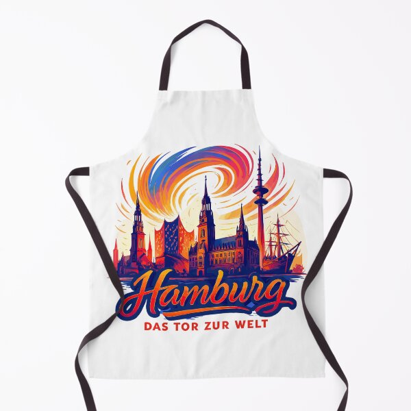 Item preview, Hamburg Gateway to the World City Silhouette Harbor Gift designed and sold by Pineapple-Tree.