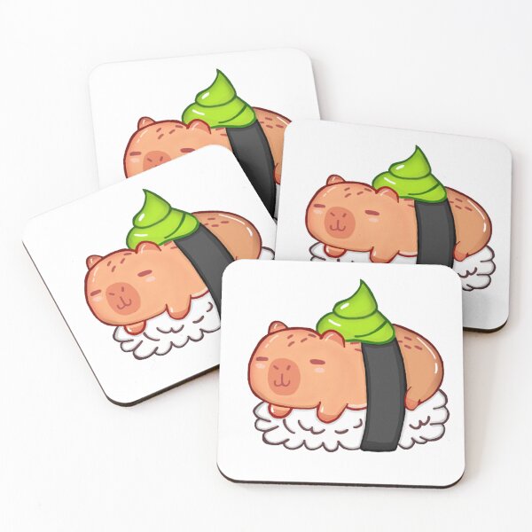 Item preview, Cute Capybara as Sushi  designed and sold by Emeearts.