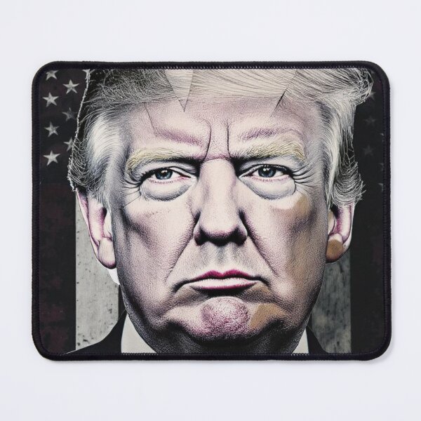 Item preview, Weathered Trump Portrait - Colorful Conflict designed and sold by CleverCulture.
