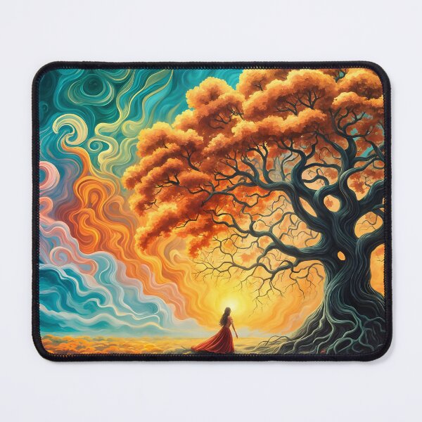 Item preview, Abstract artwork with a tree designed and sold by ShaDeS-AI-Art.