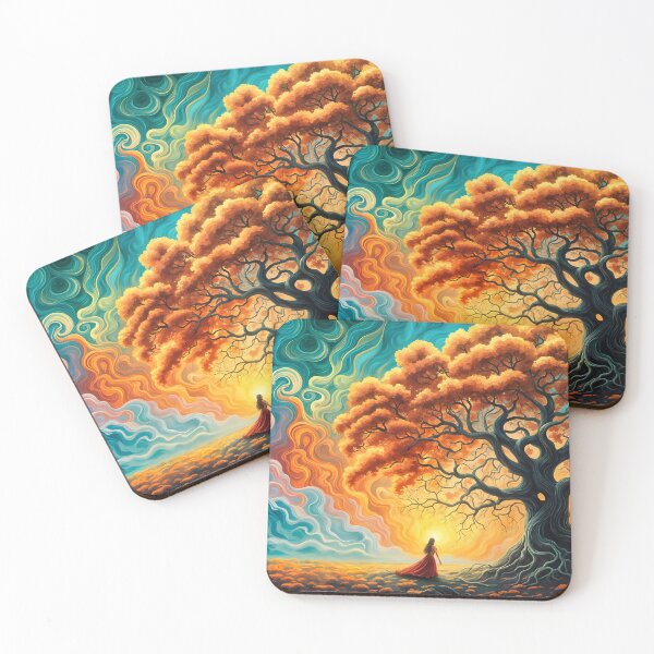 Item preview, Abstract artwork with a tree designed and sold by ShaDeS-AI-Art.