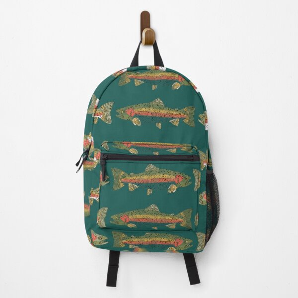 Item preview, Evergreen Rainbow Trout designed and sold by StickEmUpDecal.