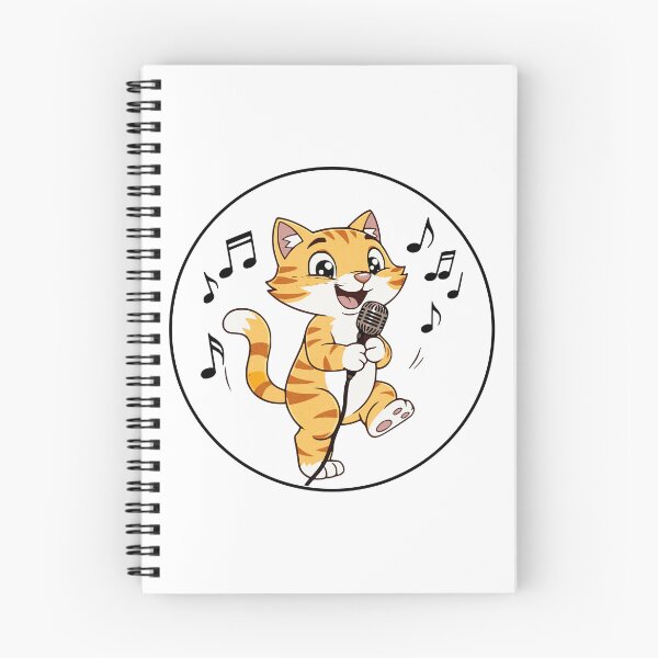 Item preview, Musical Cats – Lead Singer Cat | Cute Cartoon Musician Kitty designed and sold by Miller Made Studios.