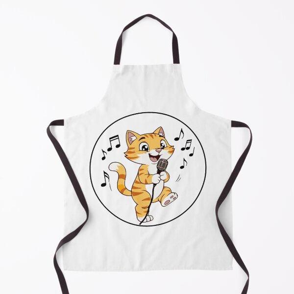 Item preview, Musical Cats – Lead Singer Cat | Cute Cartoon Musician Kitty designed and sold by Miller Made Studios.