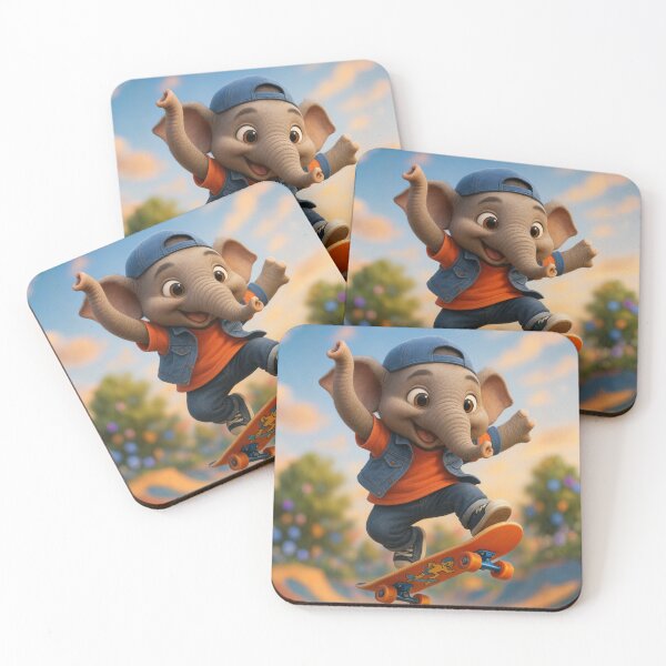 Item preview, Skater Indian Elephant designed and sold by Sillytoe.